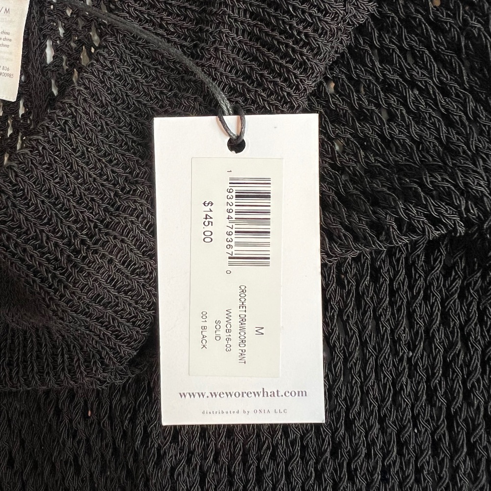 WeWoreWhat | Crochet Drawcord Pant | Sz M (NWT) - Picture 4 of 4